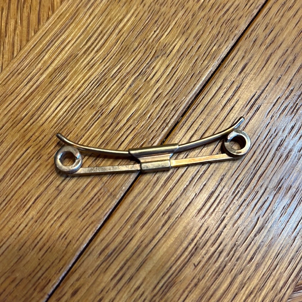 ✨ 3/$15 Vintage Gold Swank Tie Bar - Picture 2 of 3